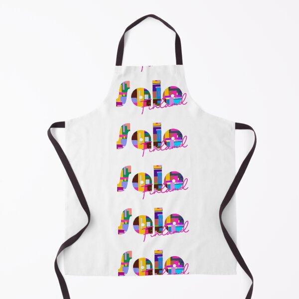 Item preview, Salo, Finland, Vibrant Abstract City Typography Art designed and sold by Wanderful-roads.