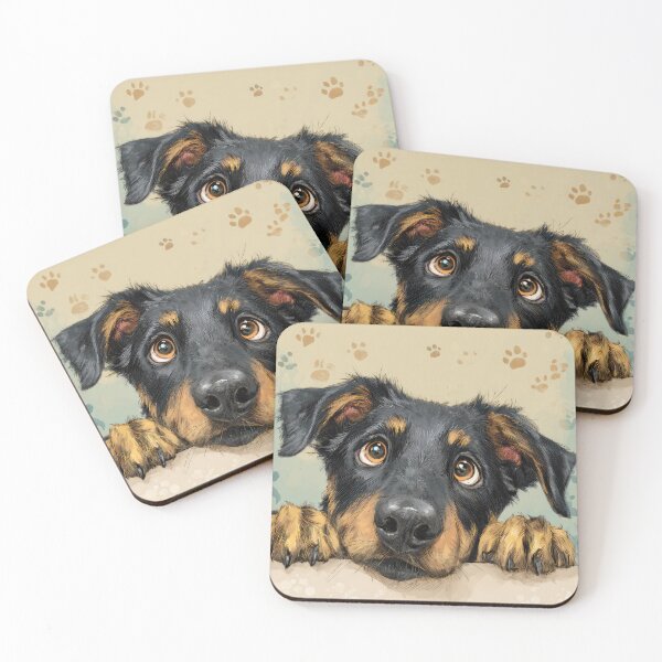 Item preview, Beauceron Peeking over Wall 01 designed and sold by Elisabeth Lucas.