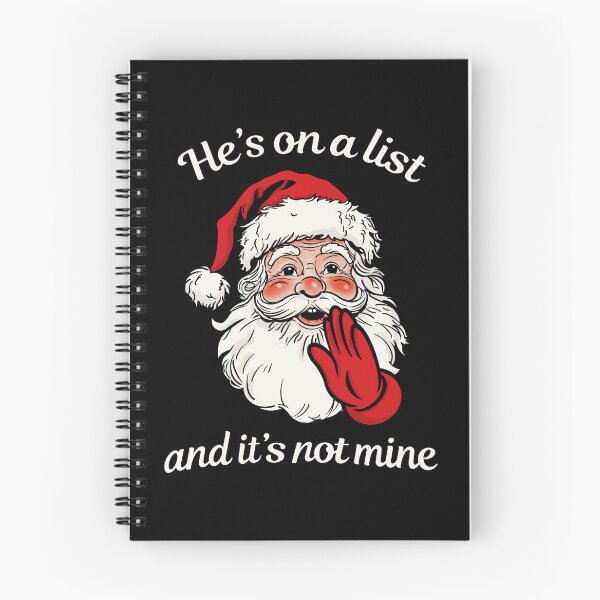 Item preview, He’s on a list and it’s not mine - Santa Epstein files protest designed and sold by VeryEnglishGent.