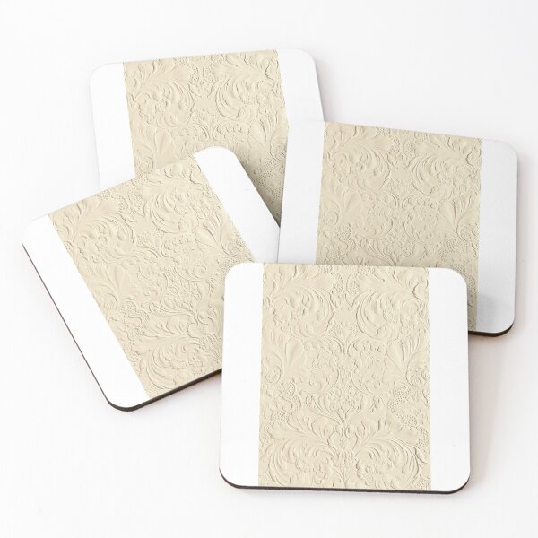 Item preview, Elegant Beige Embossed Pattern | Vintage Baroque Textured Design | Neutral Classic Aesthetic designed and sold by meepmeep52.