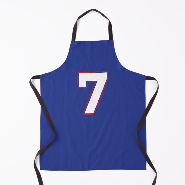 Item preview, Jersey Number 7 / Player Shirt Number Seven (White with Red Outline) designed and sold by STUDIO-72.