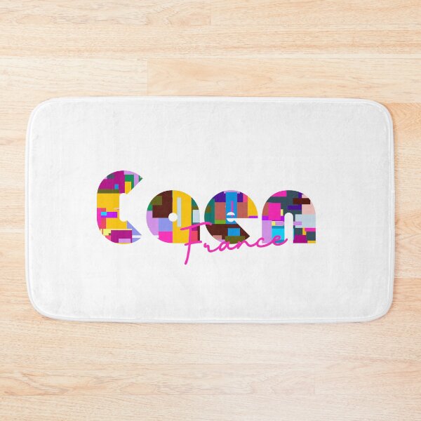 Item preview, Caen, France, Vibrant Abstract City Typography Art designed and sold by Wanderful-roads.