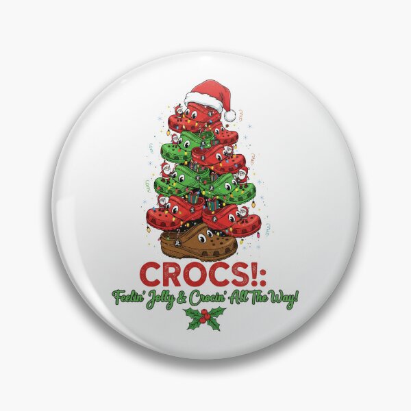 Item preview, Jolly Crocin' All The Way Crocs Clog Christmas Tree designed and sold by zoughlal.