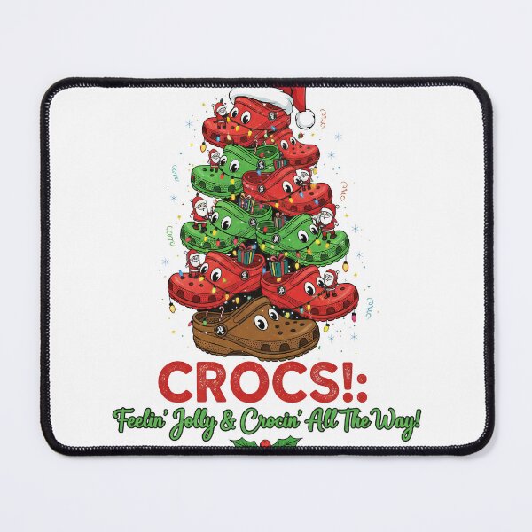 Item preview, Jolly Crocin' All The Way Crocs Clog Christmas Tree designed and sold by zoughlal.