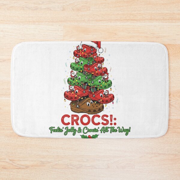 Item preview, Jolly Crocin' All The Way Crocs Clog Christmas Tree designed and sold by zoughlal.