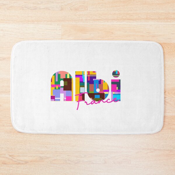Item preview, Albi, France, Vibrant Abstract City Typography Art designed and sold by Wanderful-roads.