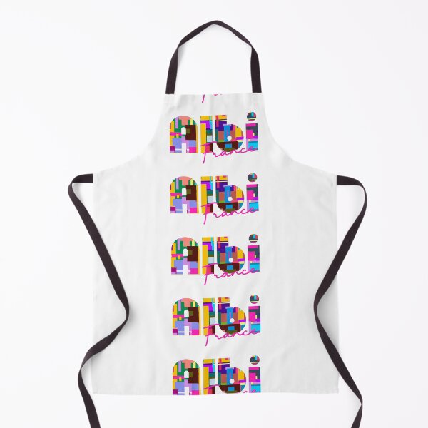Item preview, Albi, France, Vibrant Abstract City Typography Art designed and sold by Wanderful-roads.