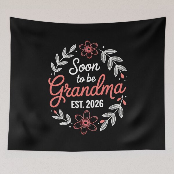 Item preview, Soon To Be Grandma 2026 Floral Pregnancy Announcement designed and sold by Gogetgiggles.