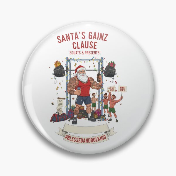 Item preview, Santa's Gainz Clause Fitness Christmas Gym Humor designed and sold by zoughlal.