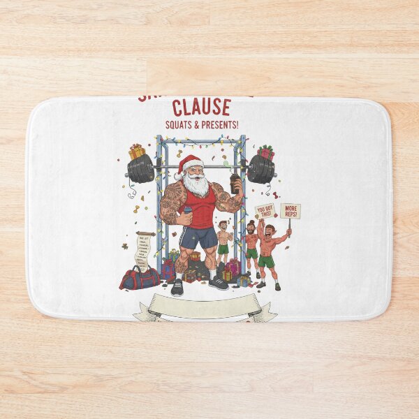 Item preview, Santa's Gainz Clause Fitness Christmas Gym Humor designed and sold by zoughlal.