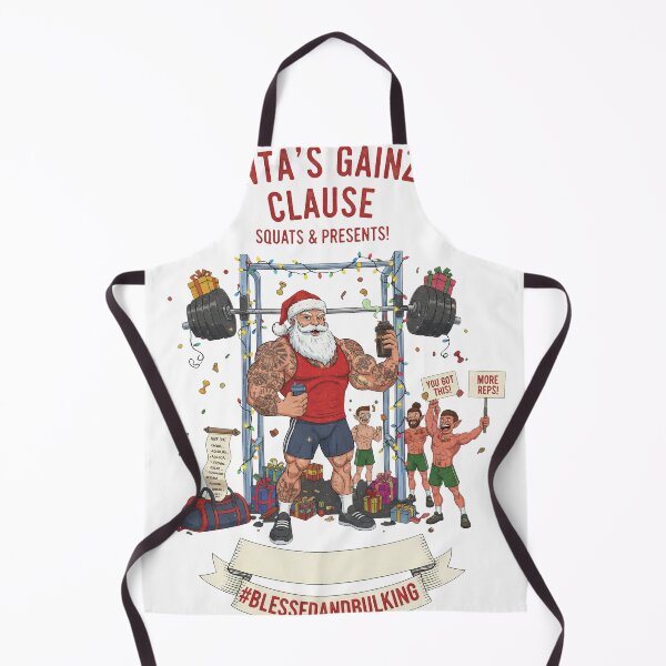 Item preview, Santa's Gainz Clause Fitness Christmas Gym Humor designed and sold by zoughlal.