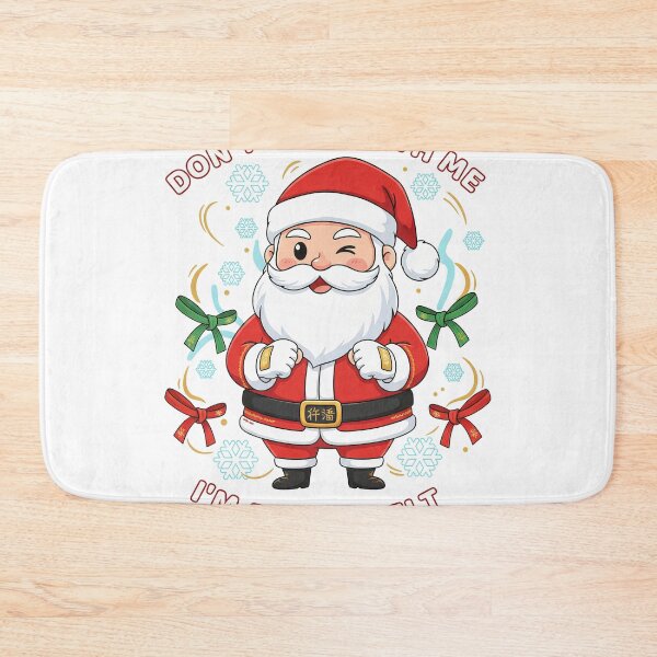 Item preview, Black Belt Santa Funny Martial Arts Christmas Cartoon designed and sold by zoughlal.