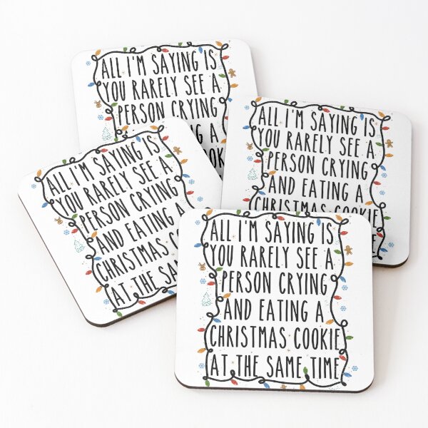 Item preview, Funny Christmas Cookie Quote Uplifting Holiday Text designed and sold by zoughlal.