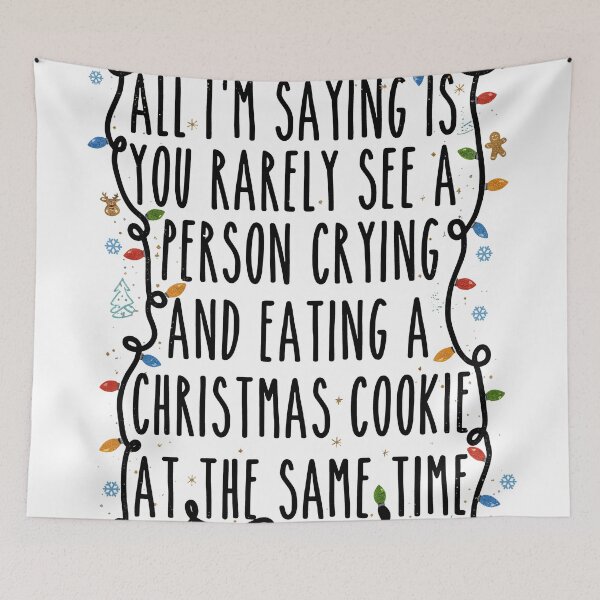 Item preview, Funny Christmas Cookie Quote Uplifting Holiday Text designed and sold by zoughlal.
