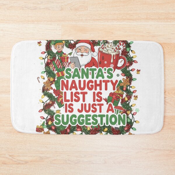 Item preview, Santa's Naughty List Is Just A Suggestion Christmas Humor designed and sold by zoughlal.