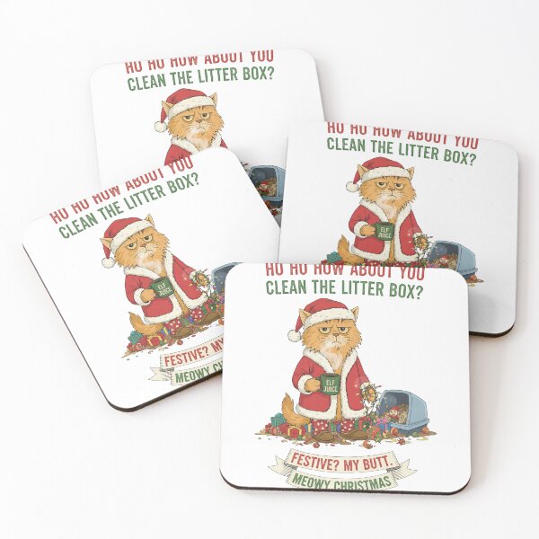 Item preview, Clean The Litter Box Grumpy Cat Demanding Meowy Christmas designed and sold by zoughlal.
