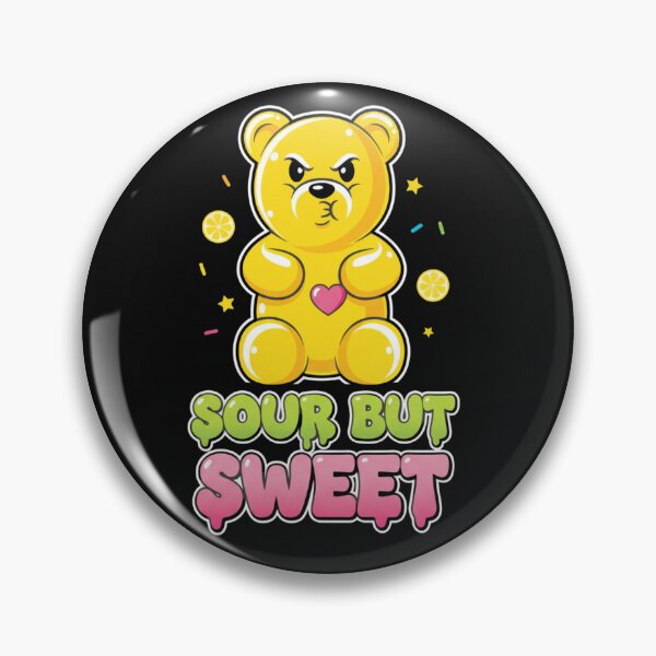 Artikelvorschau, Sour But Sweet Gummy Bear – Funny Lemon Candy Design entworfen und verkauft von CuteOasis.