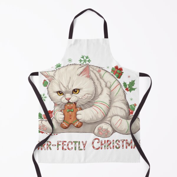Item preview, Purr-fectly Christmassy Cat Eating Gingerbread Man designed and sold by zoughlal.