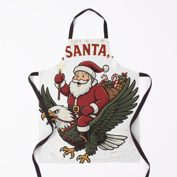 Item preview, Fly Santa Fly Riding Bald Eagle Action Christmas Graphic designed and sold by zoughlal.