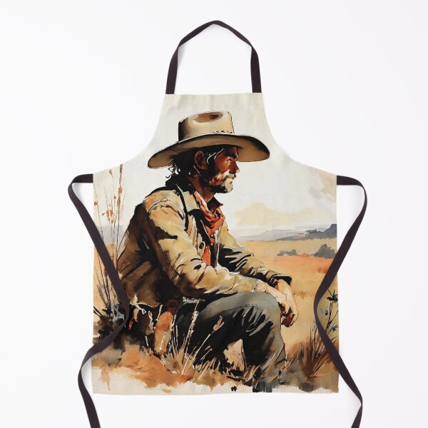 Item preview, Wild West Cowboy Gazing into the Horizon | Vintage Aesthetic designed and sold by UnhingedBird.