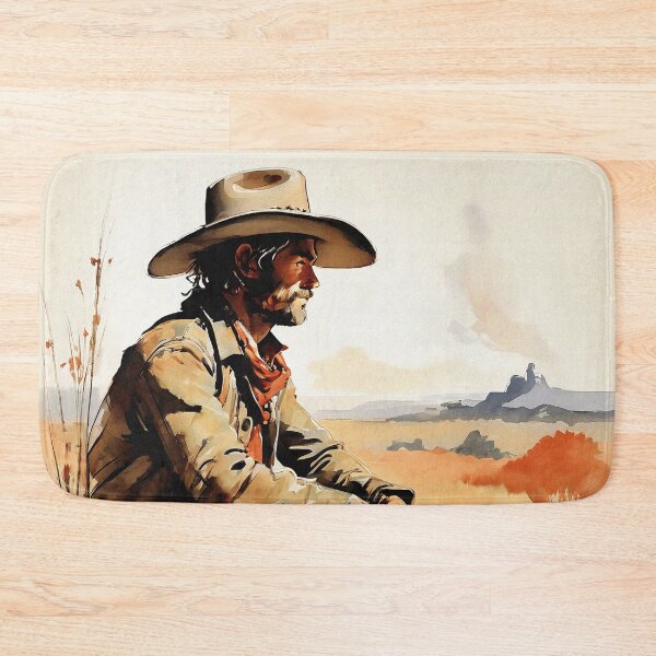 Item preview, Wild West Cowboy Gazing into the Horizon | Vintage Aesthetic designed and sold by UnhingedBird.