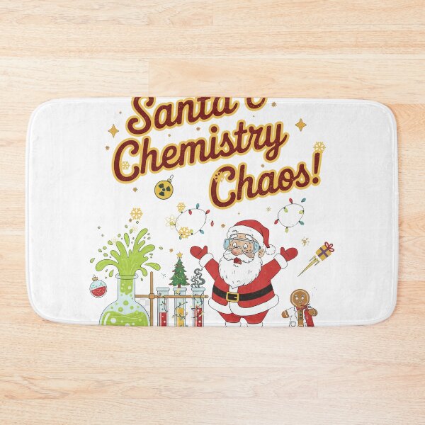 Item preview, Santa's Chemistry Chaos Mad Scientist Christmas Humour designed and sold by zoughlal.
