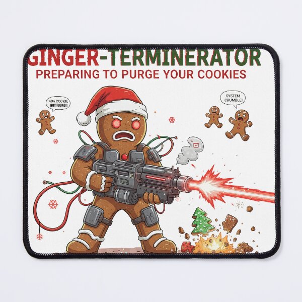 Item preview, Ginger Terminator Purging Cookies Sci Fi Christmas Design designed and sold by zoughlal.