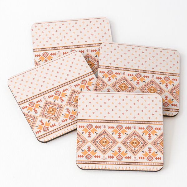 Item preview, Thai Fish Orange - Traditional Ethnic Pattern Seamless Background, tribal geometric ornaments tribal, aztec, emboidary designed and sold by HeartNJoyStudio.