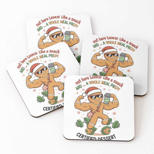 Item preview, Muscular Gingerbread Man Lookin' Like A Snack Gym designed and sold by zoughlal.