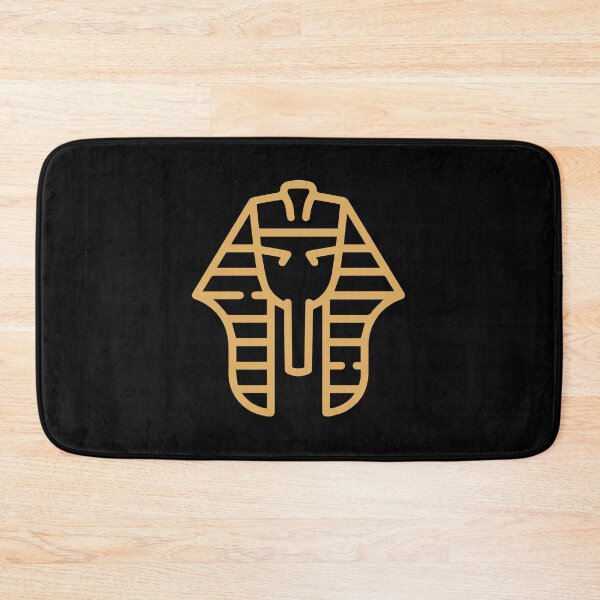 Item preview, Minimalist Golden Pharaoh Mask Outline | King Tut Luxury Art designed and sold by ZentroShop.