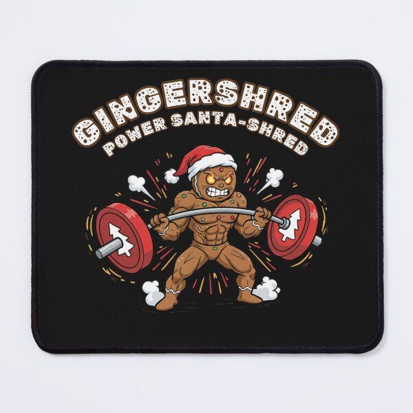 Item preview, Gingershred Bodybuilding Power Santa designed and sold by GrafTeesLab.