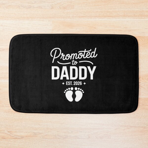 Item preview, Promoted to Daddy Est 2026 New Dad Pregnancy Reveal Baby Announcement designed and sold by Gogetgiggles.