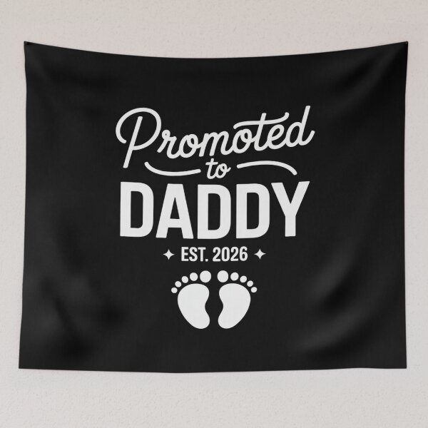 Item preview, Promoted to Daddy Est 2026 New Dad Pregnancy Reveal Baby Announcement designed and sold by Gogetgiggles.