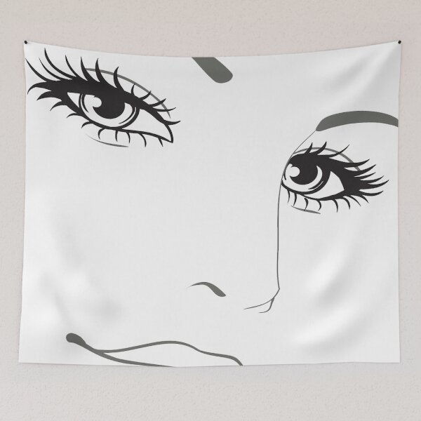 Item preview, Minimalist Woman’s Face Line Art – Elegant Fashion Illustration designed and sold by AmetistLight.