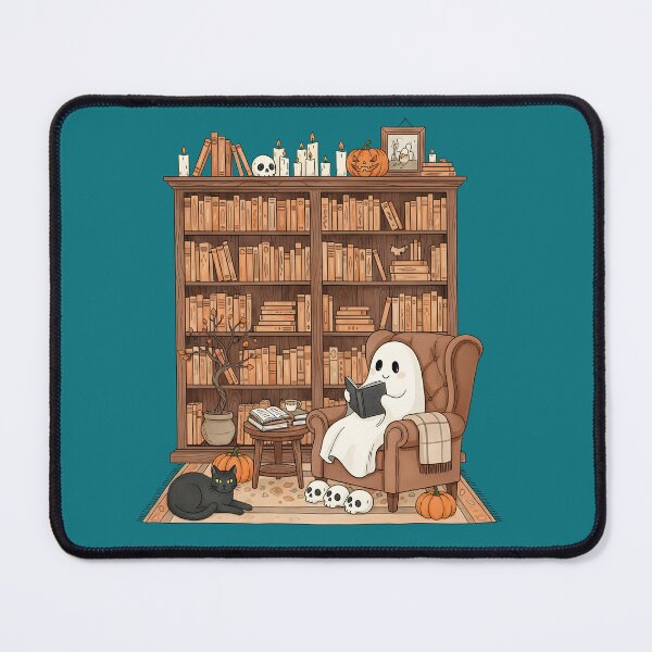 Item preview, Retro Ghost Reading Sweatshirt, Halloween Librarian Teacher Gift designed and sold by Nayeem967.