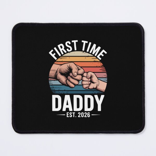 Item preview, First Time Daddy Est 2026 Retro New Dad Pregnancy Announcement Reveal designed and sold by Gogetgiggles.