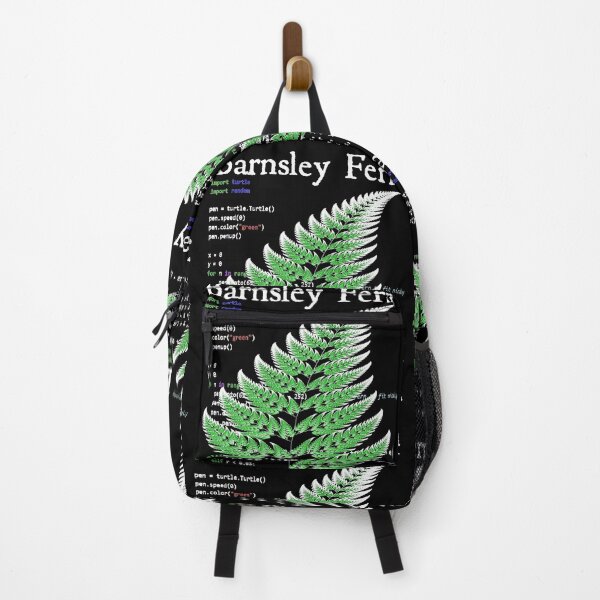 Item preview, Nerdy Vintage Barnsley Fern Fractal Math Science Teacher White Text designed and sold by MathWare MathClips.