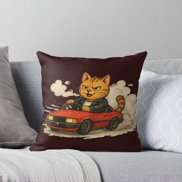 Item preview, Drift Master Cat – Cool Watercolor Drifting Kitty designed and sold by WeLoveCatss.