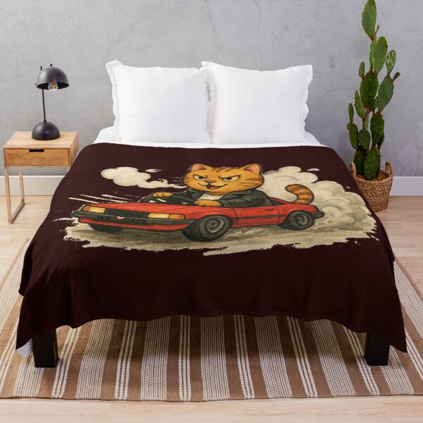Item preview, Drift Master Cat – Cool Watercolor Drifting Kitty designed and sold by WeLoveCatss.