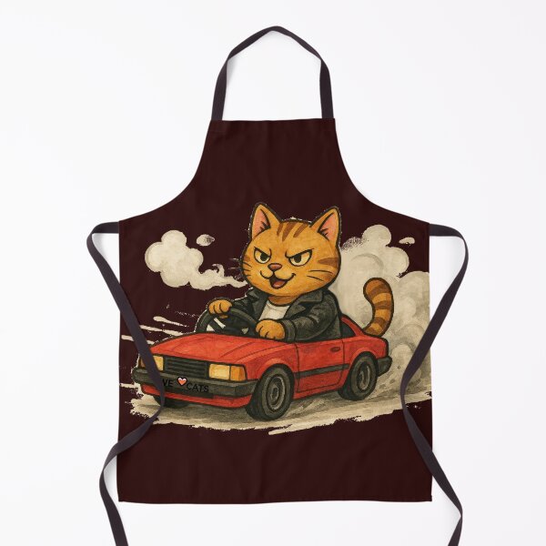 Item preview, Drift Master Cat – Cool Watercolor Drifting Kitty designed and sold by WeLoveCatss.