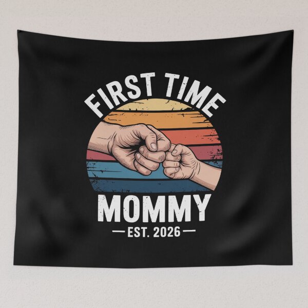 Item preview, First Time Mommy Est 2026 Retro Pregnancy Announcement New Mom Reveal designed and sold by Gogetgiggles.