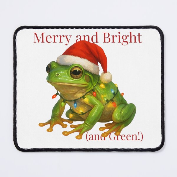 Item preview, Merry & Bright (and Green) – Tree Frog Christmas designed and sold by SVALANART.
