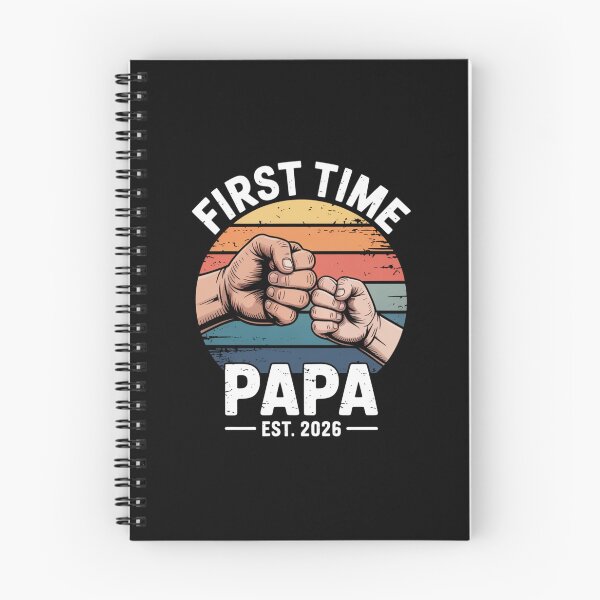 Item preview, First Time Papa Est 2026 Retro New Papa Announcement Fist Bump designed and sold by Gogetgiggles.
