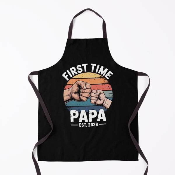 Item preview, First Time Papa Est 2026 Retro New Papa Announcement Fist Bump designed and sold by Gogetgiggles.
