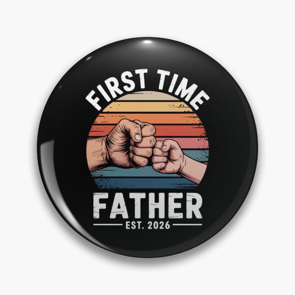 Item preview, First Time Father Est 2026 Retro Fist Bump New Dad Announcement designed and sold by Gogetgiggles.