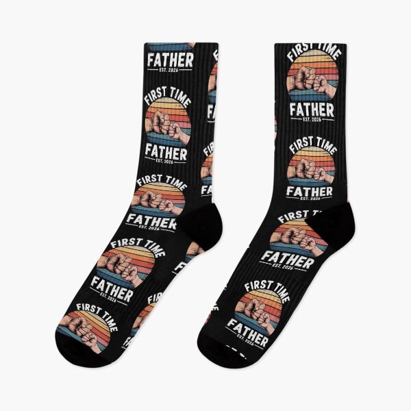 Item preview, First Time Father Est 2026 Retro Fist Bump New Dad Announcement designed and sold by Gogetgiggles.
