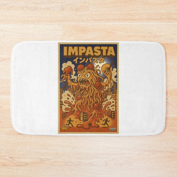 Item preview, Impasta: Spaghetti Monster Kaiju Attack! Nightime HANGER designed and sold by SlanTee.