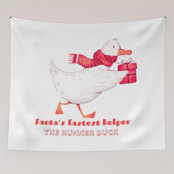 Item preview, Christmas Running Duck Cartoon designed and sold by BoringClothes .
