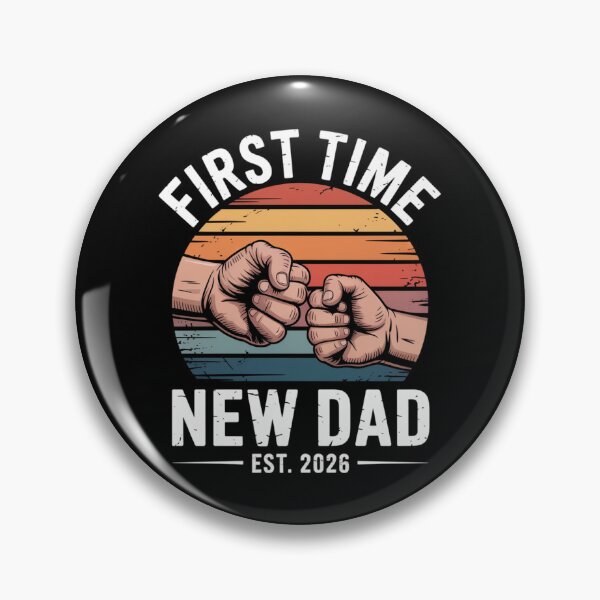 Item preview, First Time New Dad Est 2026 Retro Fist Bump Fatherhood Announcement designed and sold by Gogetgiggles.