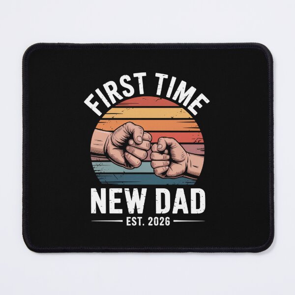 Item preview, First Time New Dad Est 2026 Retro Fist Bump Fatherhood Announcement designed and sold by Gogetgiggles.